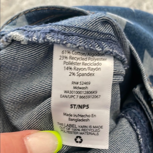 Denim Star-Print Overall Dress l 5T - Picture 6 of 7